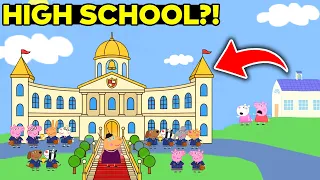 The SECRET SCHOOL In Peppa Pig Only RICH Kids Can Enter! 😱