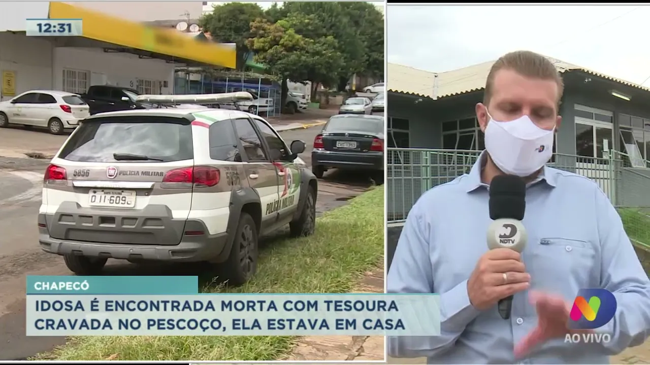 Chapecó: idosa é encontrada morta com tesoura cravada no pescoço
