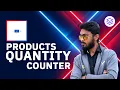 Products Quantity Counter Using HTML CSS JavaScript