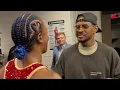 Usher VISITS Claressa Shields Before Her Fight vs Kaye Scott