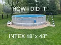 INTEX pool setup and first impression