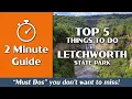 Letchworth State Park Top 5 Things to Do 2-Minute Guide