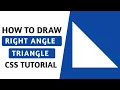 How to draw right angle triangle HTML CSS Coding Window