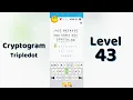 Cryptogram Tripledo Level 43 Solutions Logic Puzzle Game Mini Boss