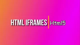 HTML5 tutorial 15 HTML Iframes