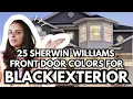 Sherwin Williams FRONT DOOR COLORS for BLACK Exteriors - 25 Ideas