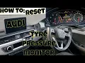 How to reset 2019 Audi A4 tyre pressure warning light simply fix