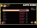 Madden 24 Auto Subs Sliders
