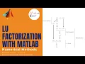 LU Factorization with MATLAB MATLABHelper Numerical Methods
