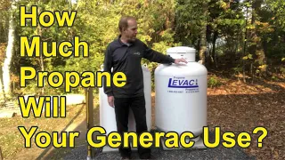 How Much Propane Will Your Generac Use