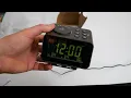 USCCE Digital Alarm Clock Radio - 0-100 Dimmer Dual Alarm with Mode 6 Sounds