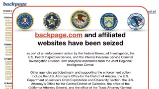 Classified ad website backpage com seized