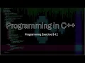 Programming in C Chapter 3 Input and Output Exercise 3-12
