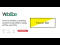 How to create a rotating button hover effect using HTML and CSS