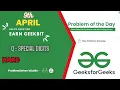 Special Digits 9 April GeeksForGeeks Problem of the Day Solution GFG POTD Java C