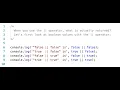 repl it - JavaScript operator