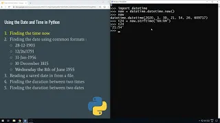 Python - Displaying the time in hour format Tutorial Part 1