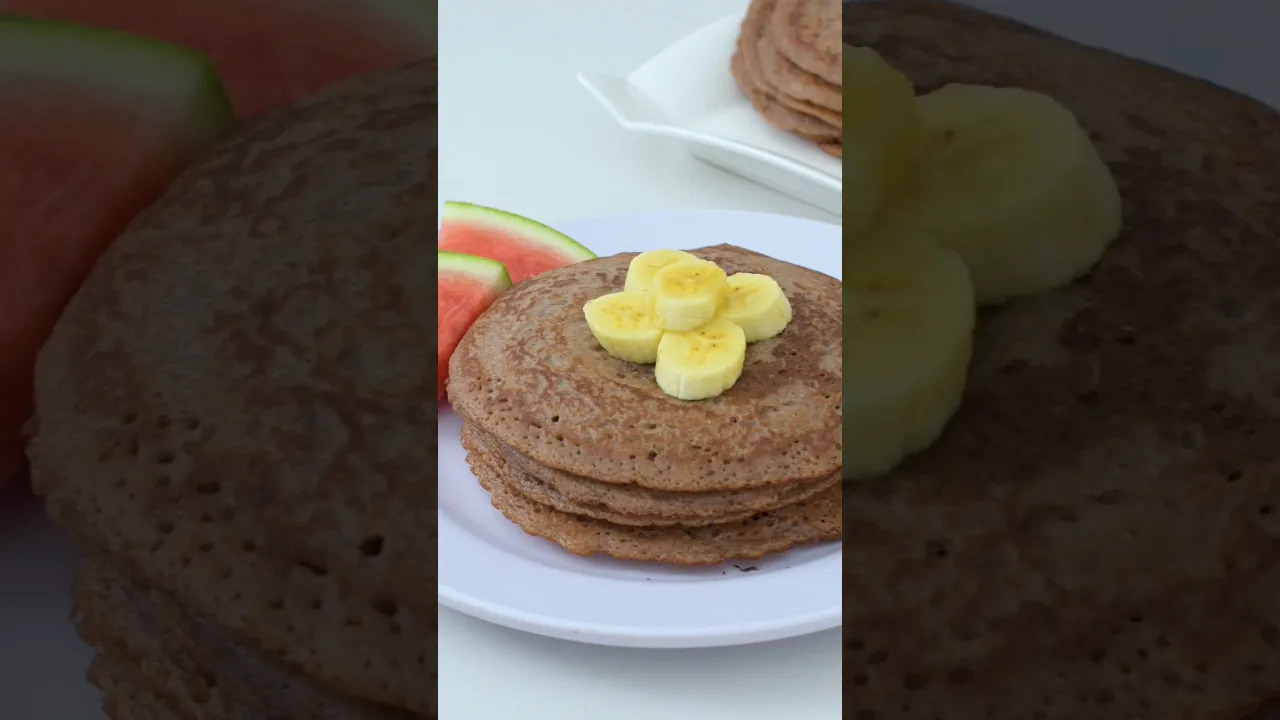 Healthy budget breakfast - millet pancakes