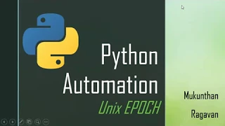 Python Automation Unix EPOCH