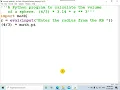 Python program to calculate the volume of a sphere