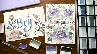 Let's Paint a Birthday Card & Review Creamora Opaque Watercolors