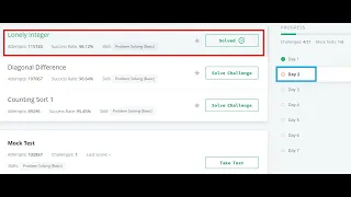 HackerRank 1 Week Preparation Kit Lonely Integer hackerrank solution in python Day 2
