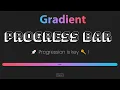 Create a gradient progress bar using HTML CSS and JavaScript