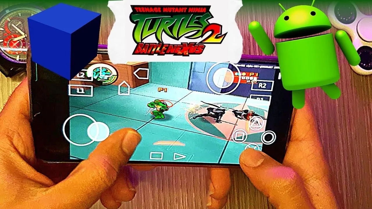 Teenage Mutant Ninja Turtles 2: Battle Nexus - PS2 Emulator Android Gameplay - AetherSX2 APK Mobile