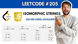 Isomorphic Strings Leetcode problem Solved using Simplest explanation ever