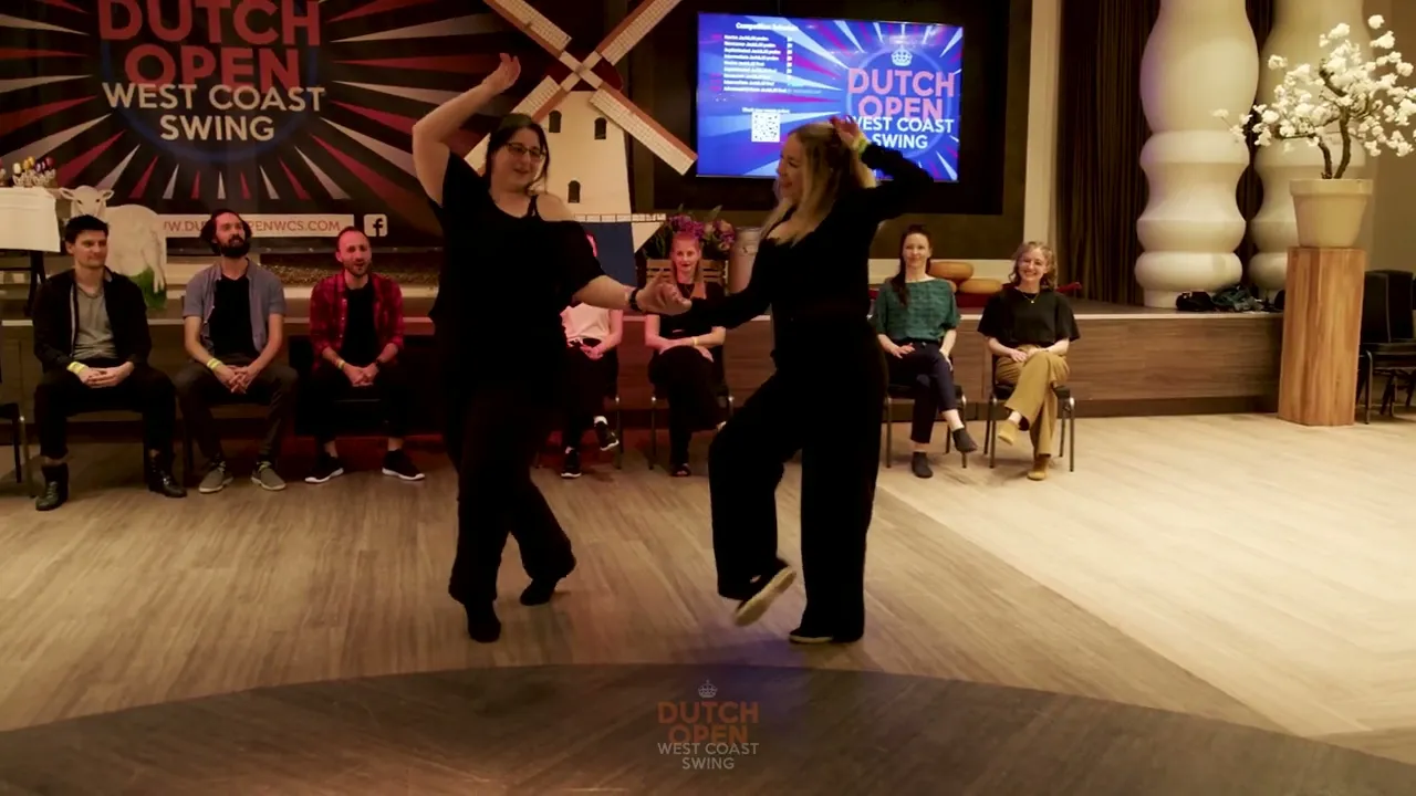 Estelle Chardonnens & Mariella Mbantopoulos - 1st place Intermediate Jack&Jill - Dutch Open 2024