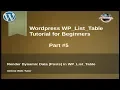 Concept of WP - List
