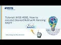 Tutorial WISE-4000 How to connect DeviceON BI with iSensing MQTT