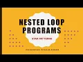 Nested Loop Programs Printing Star Patterns