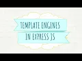 Express JS - Template Engines Pug hbs EJS in Node JS Add Dynamic Content in Express JS