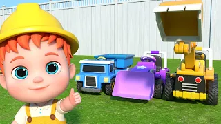 Canção dos Veículos de Construção 🚜🚧 Desenhos Animados e Músicas Infantis | Leo Português