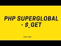 PHP Superglobal -