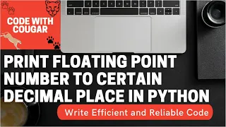 Print floating point number to certain decimal place in Python
