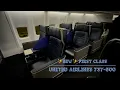 NEW United Airlines First Class 737 -