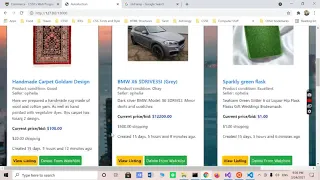 CS50W Web Programming with Python and JavaScript Project 2 Commerce