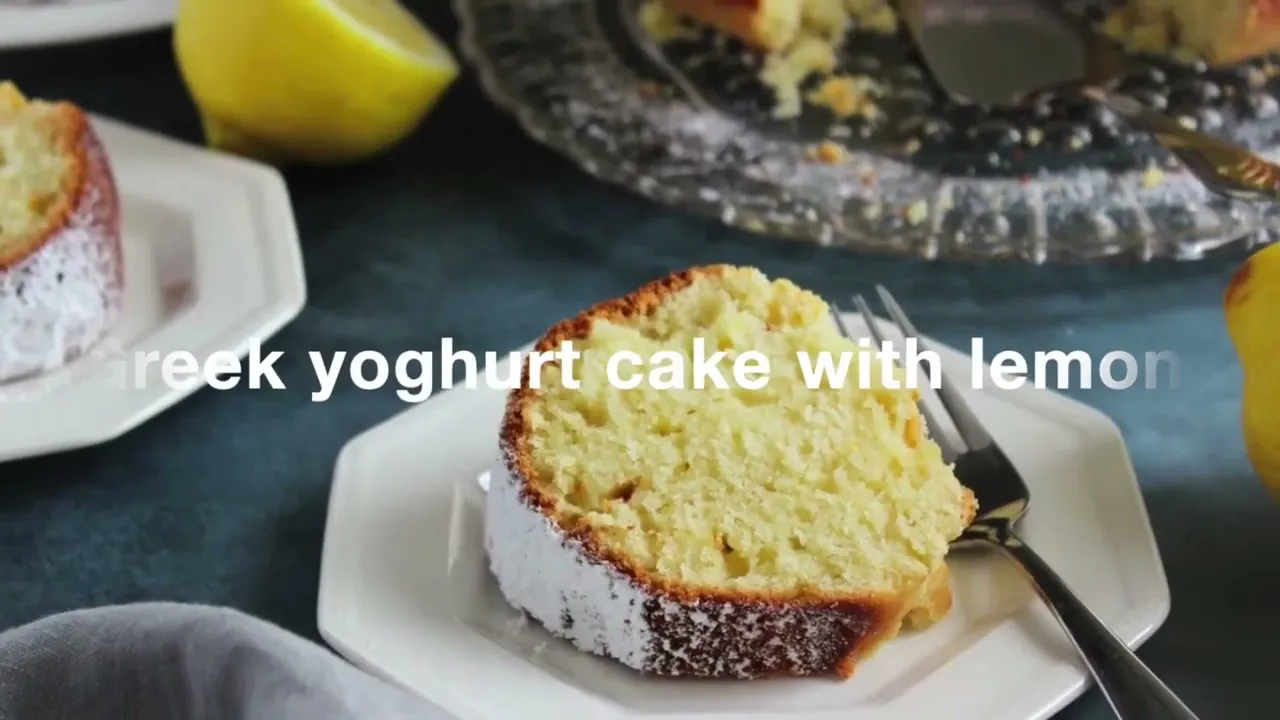 Greek yogourt cake with lemon