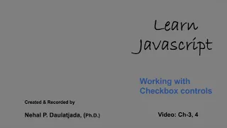 Learn Javascript Working with Checkbox Controls - Swap selections