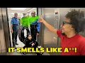 Lagu Fart Spraying In Elevators Prank!