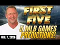 MLB Best Picks Today Dodgers vs Diamondbacks Braves vs Yankees More First Five