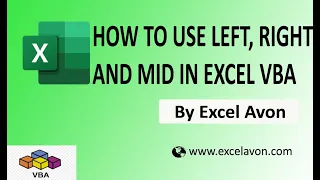 How to use String functions Left Right and Mid in Excel VBA - Excel Avon