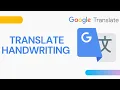 Translate With Handwriting In Google Translate 2021