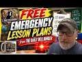 FREE Emergency Lesson Plan Worksheets Ready-to-Use Classroom Activities DAILY BELLRINGER
