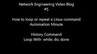 NE How to loop or repeat a Linux command
