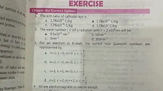 Atomic Structure exercise mcqs solution kpk textbook chemistry exercise by Jawad Alam
