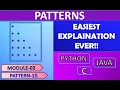 Patterns in C Python and Java Pattern 10 Module 2 Logic Building Placement Interviews