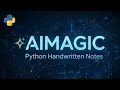 Python Handwritten Notes for Beginners Part 1 Complete Python Basics AIMAGIC